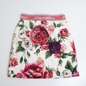 Dolce & Gabbana Skirt Floral Jacquard Sequin Waistband XS/S  Girls 11/12